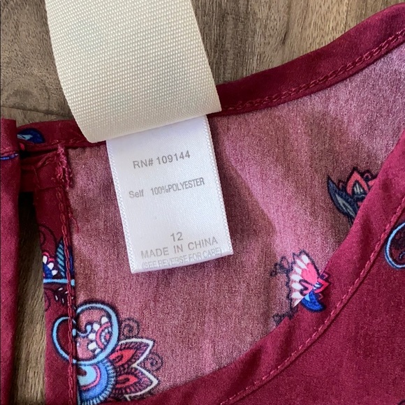 Lily Bleu Maroon Paisley Walk Through Romper - Picture 3 of 6